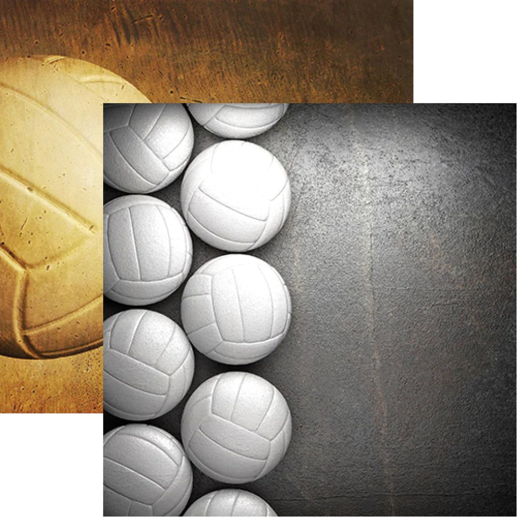 Spike Up Your Designs: Volleyball Border Paper