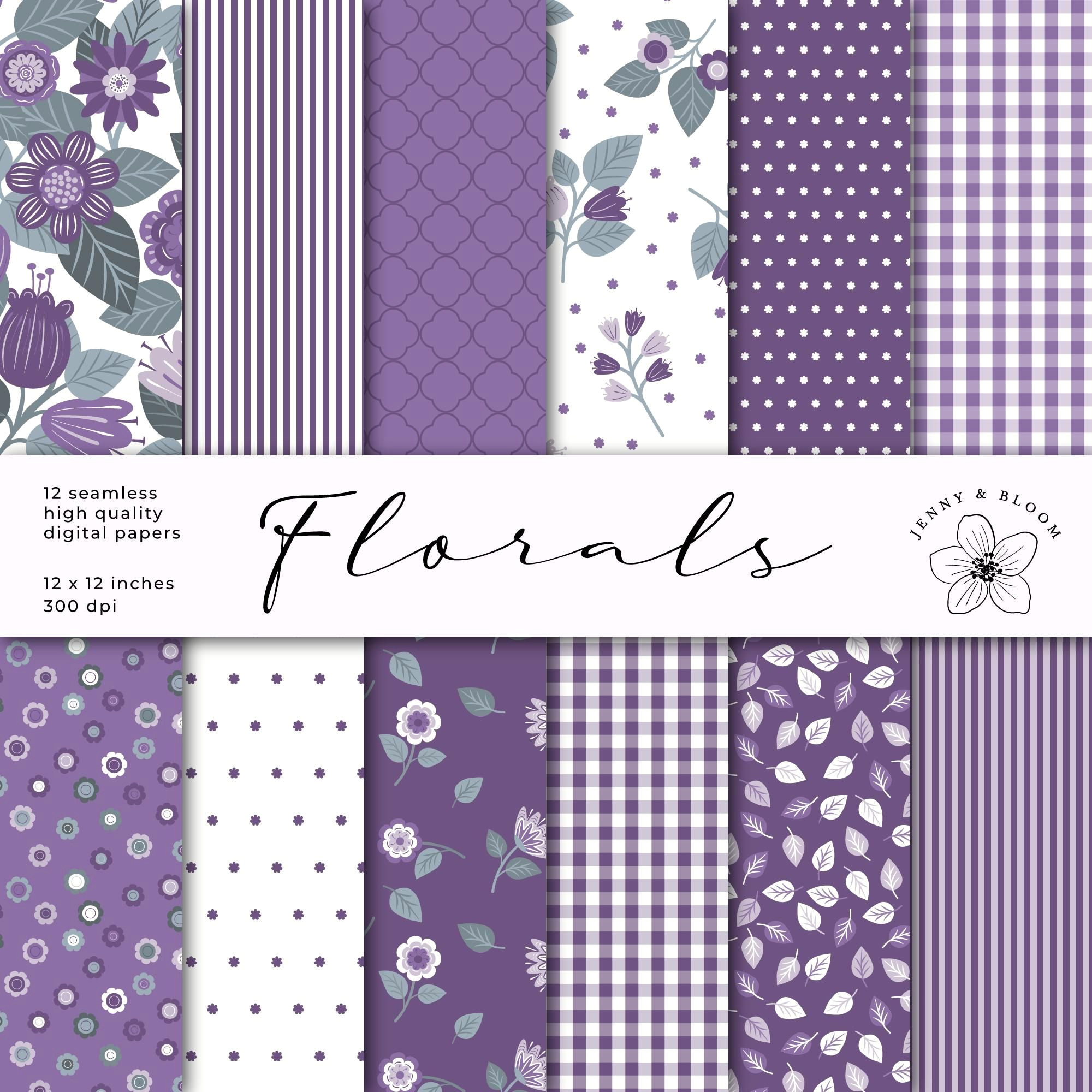 Add Lilac Magic to Your Designs with Seamless Floral Patterns