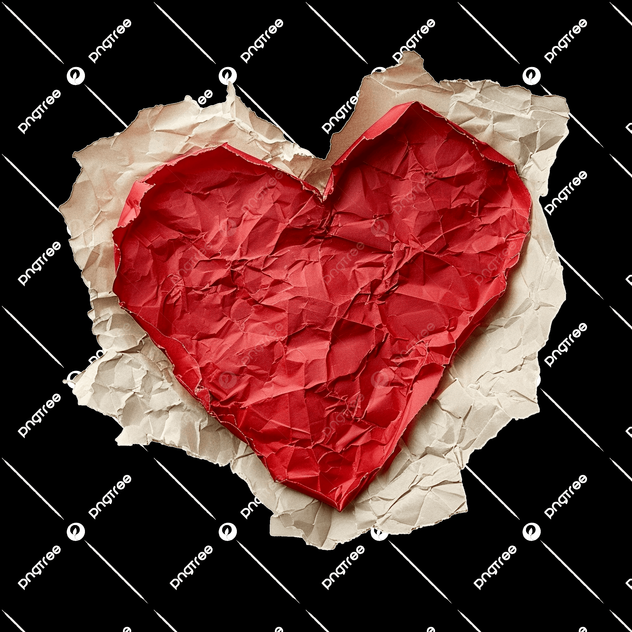Instant Free Heart PNG Clipart: Cut-Out Heart Design