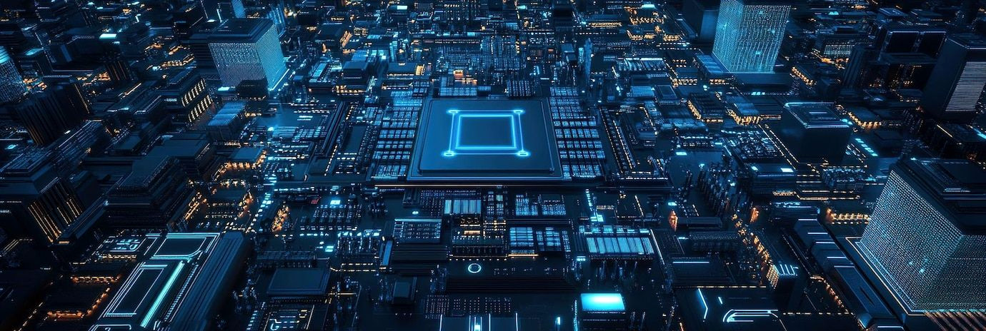 High-Tech Circuit Board Designs for Epic Tech Banners