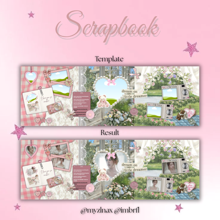 Pink Scrapbook Templates to Adore