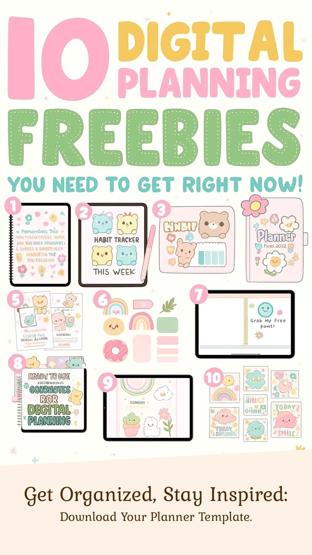 Boost Productivity Instantly with These 10 Free Digital Planner Must-Haves