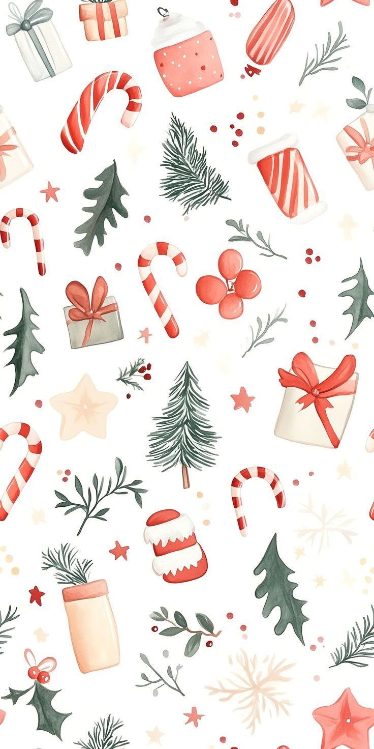 Vibrant Watercolor Christmas Phones