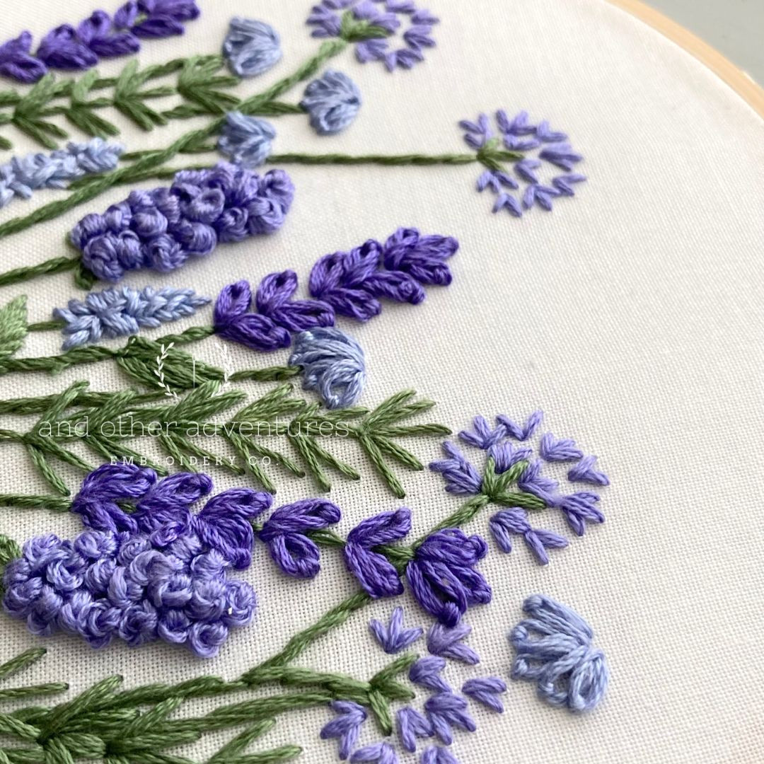 Meadow in Grape Embroidery Pattern | Download Now!