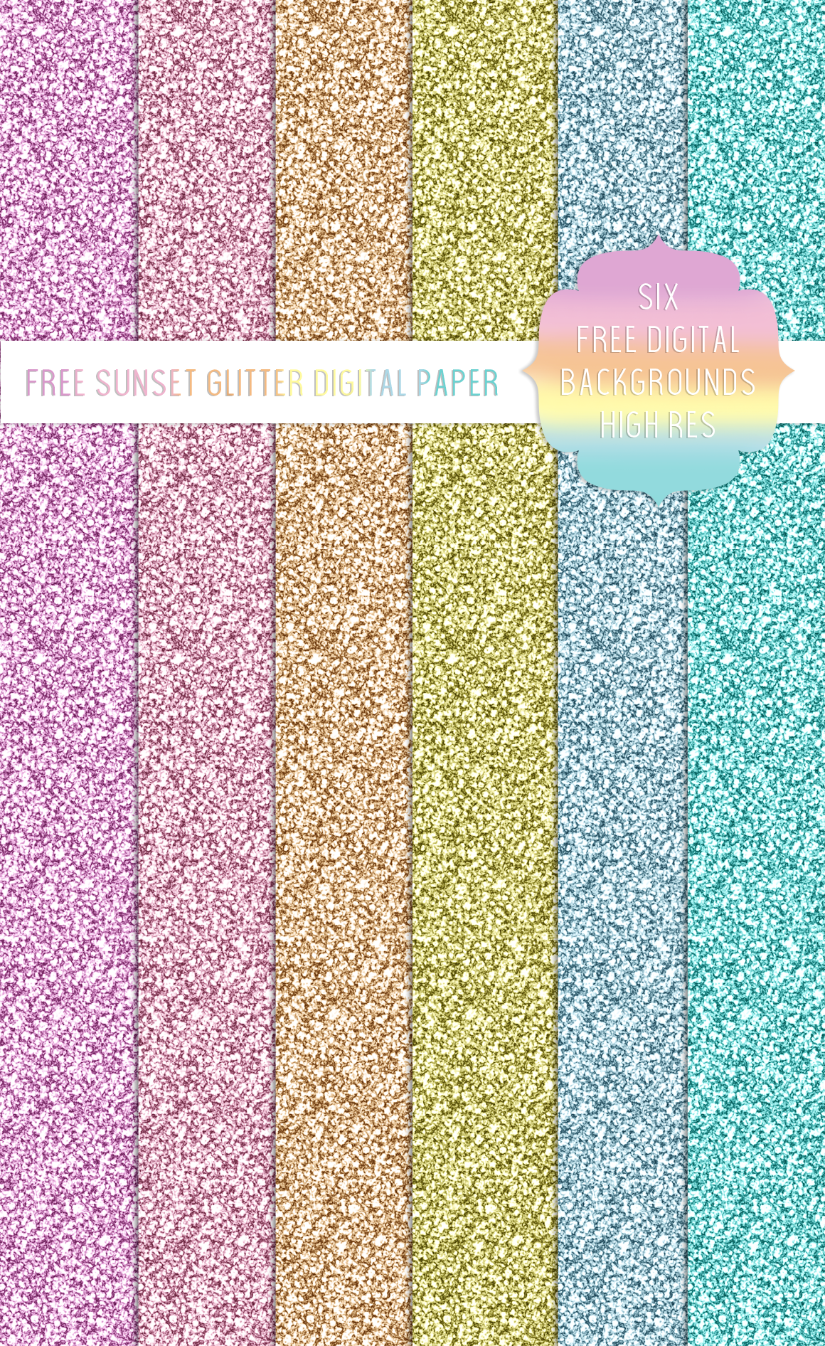 Golden Glitter Paper: A Free Sunset Treat