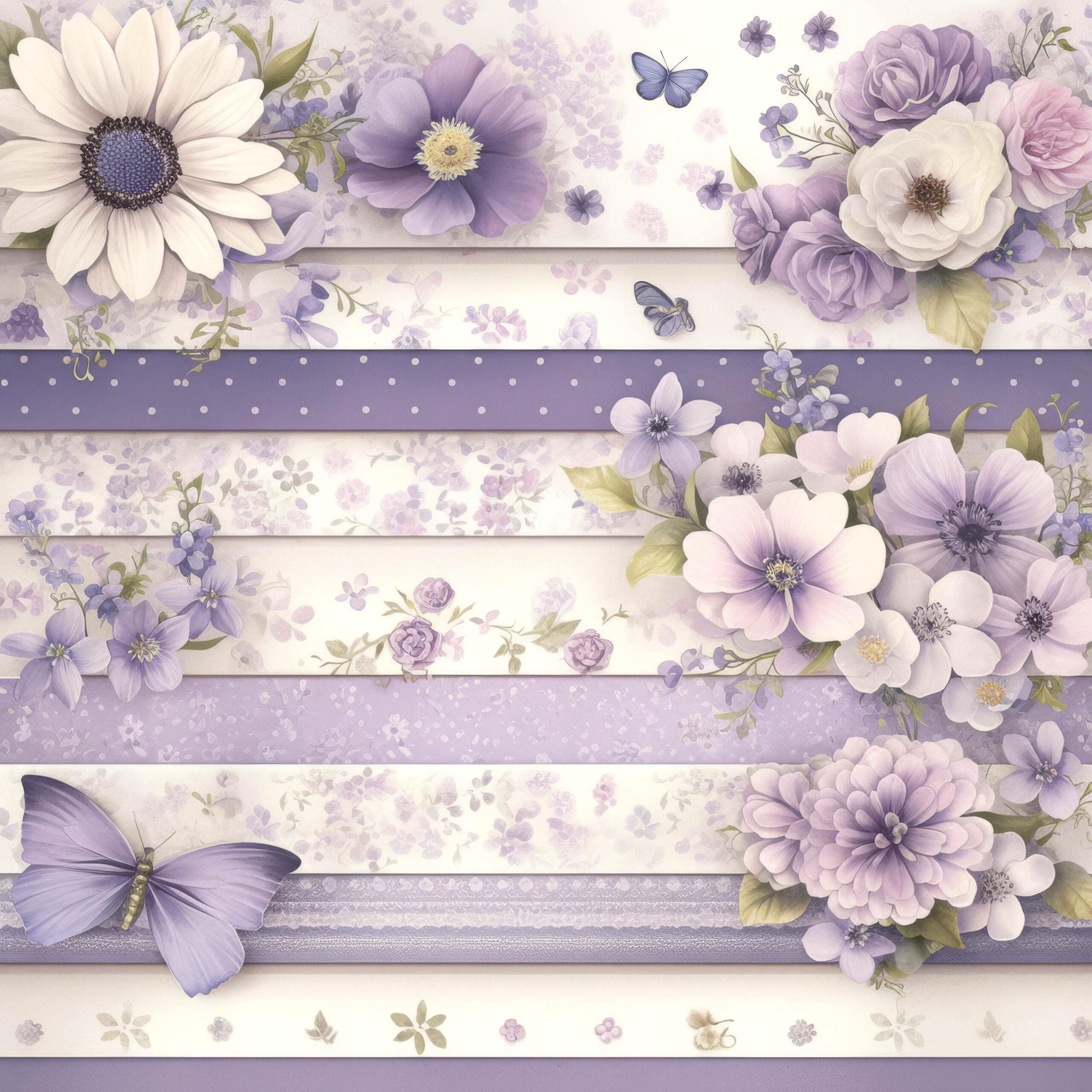 Elegant Floral Clips: 12 Watercolor Designs for DIY Crafters