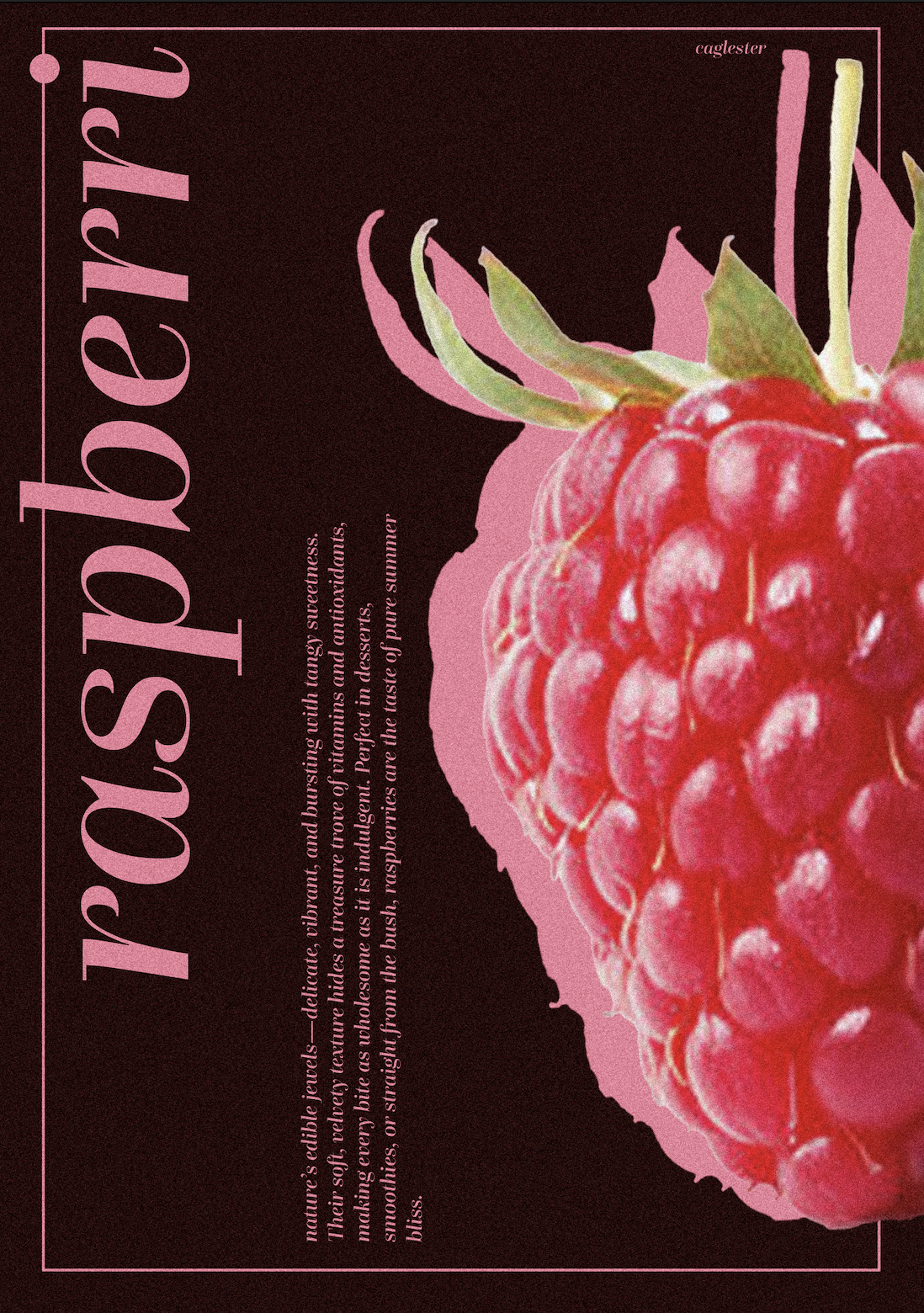 Sparkle Up Your Space with Raspberry Poster Magic