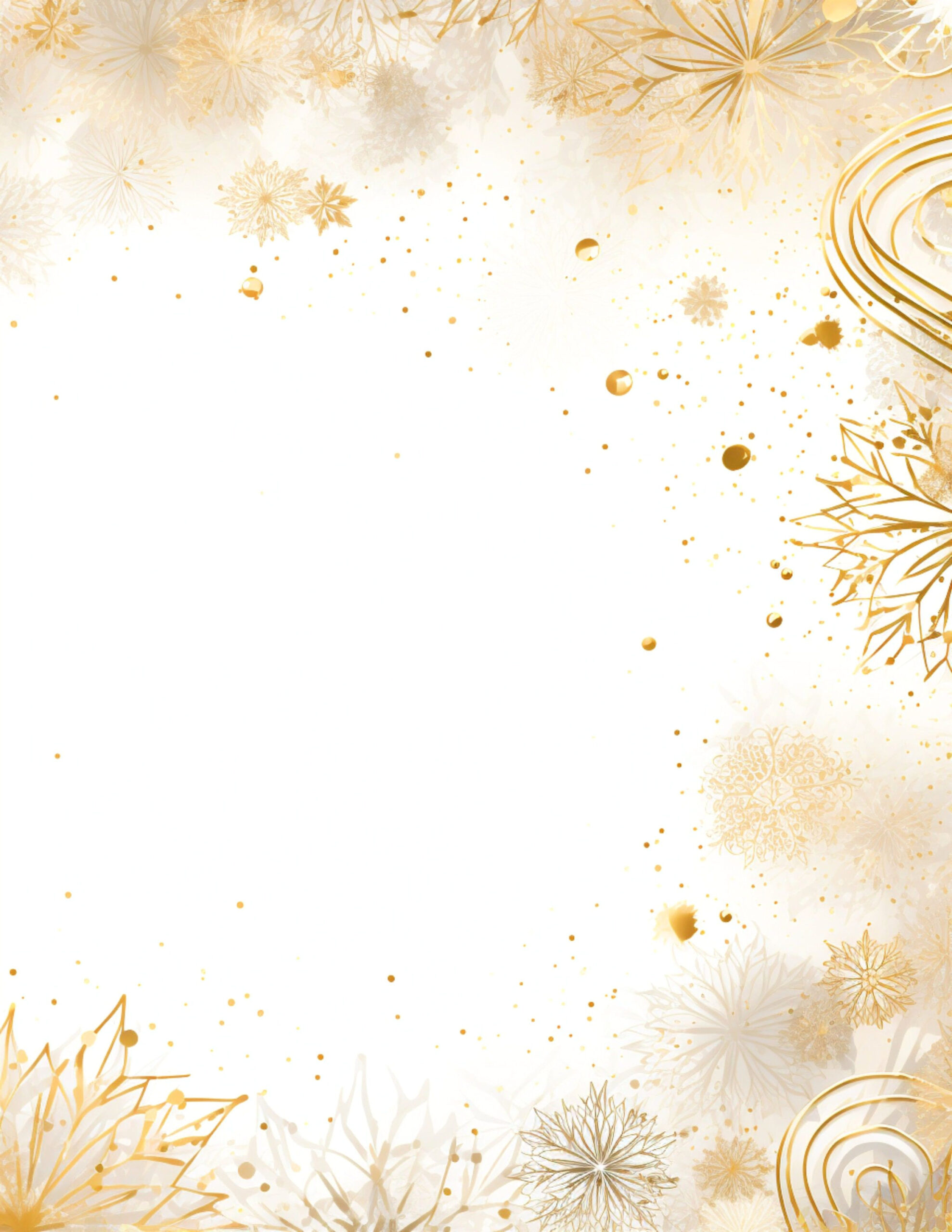 Magic Snowflakes Holiday Digital Backgrounds | Instant Download