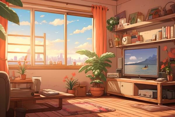 Vibrant City Skyscrapers from Your Dream Bedroom Window