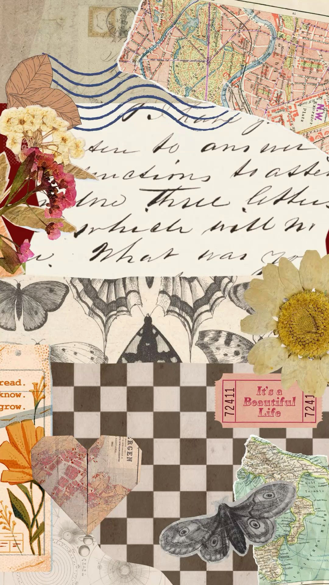 Elevate Your Space with Dreamy Collage Wallpapers