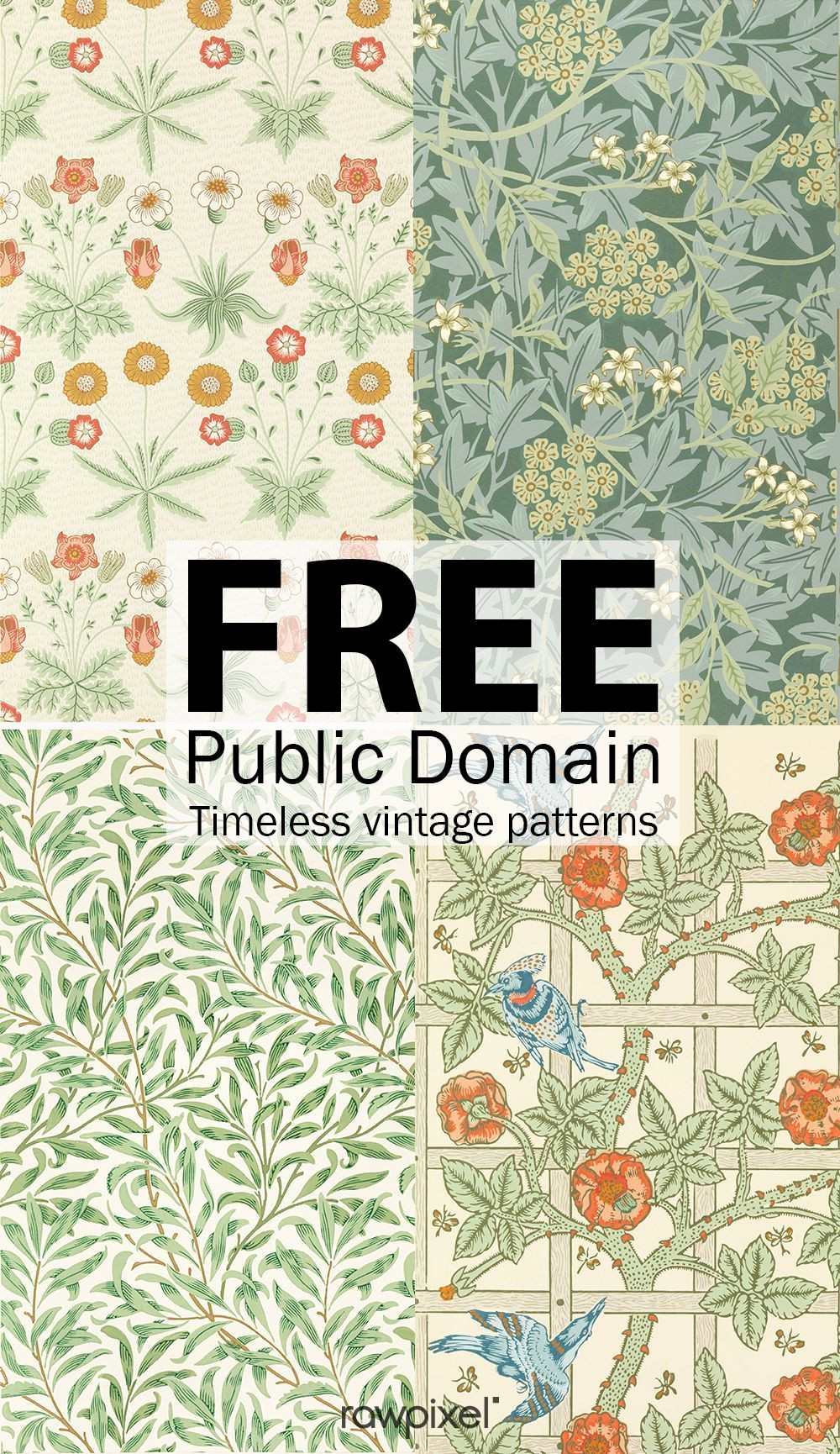 Discover 77,698+ Free Vintage Digital Patterns & Printables