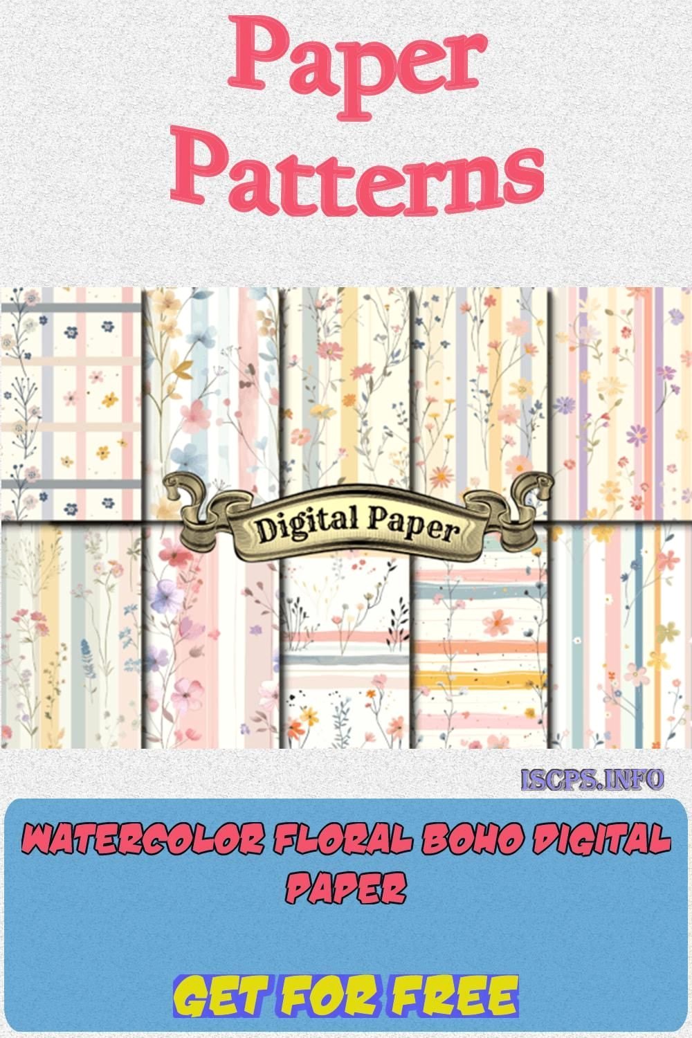 Blissful Watercolor Florals: Boho Digital Delights