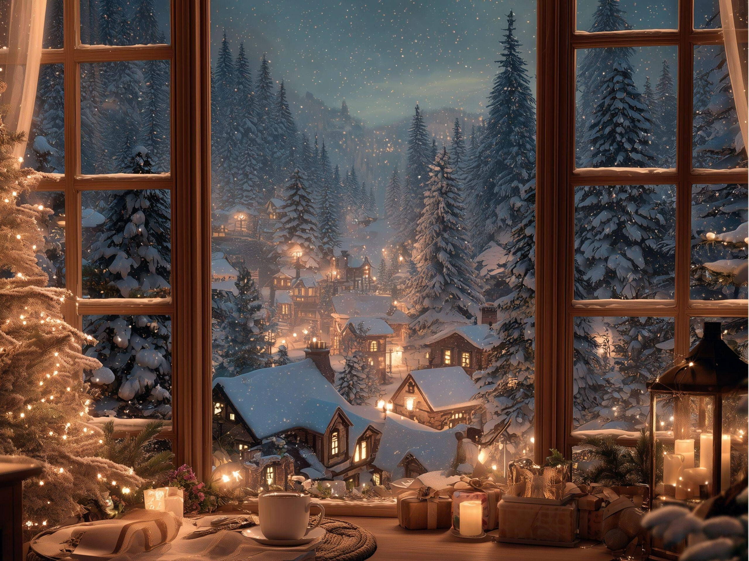 Festive Virtual Backdrops for Zoom: Winter Wonderland Zoom Backgrounds