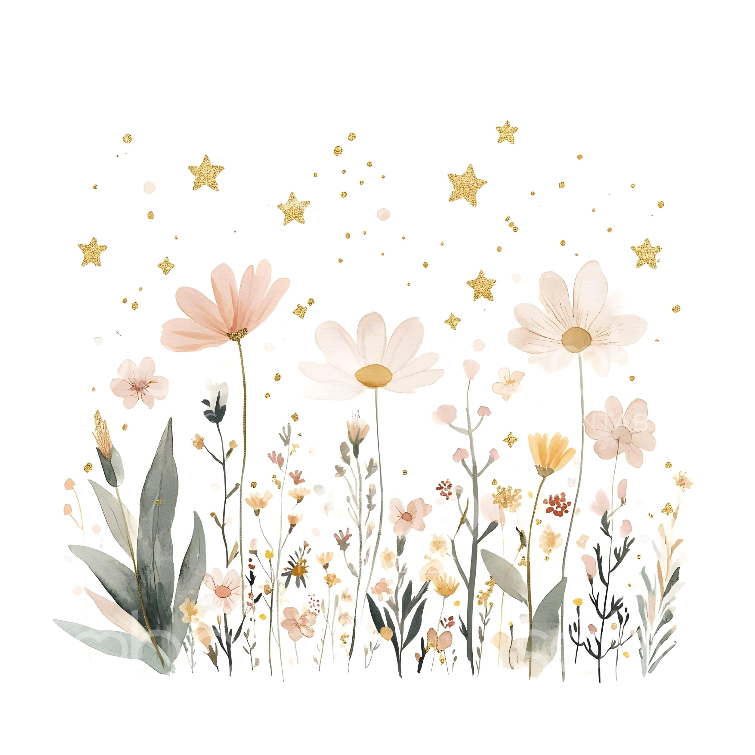 Wildflower Magic: 30 Boho Clipart Designs