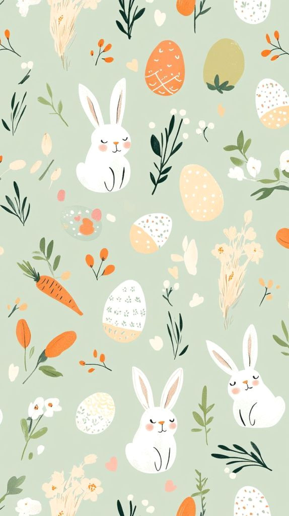 Hopping Easter Phone Wallpaper Ideas
