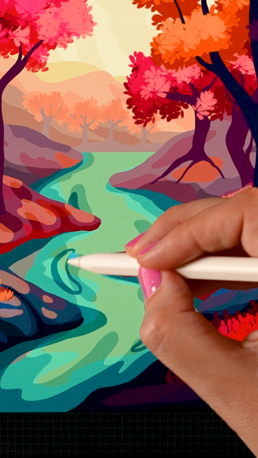 Draw Pink Forests On Your iPad Now
