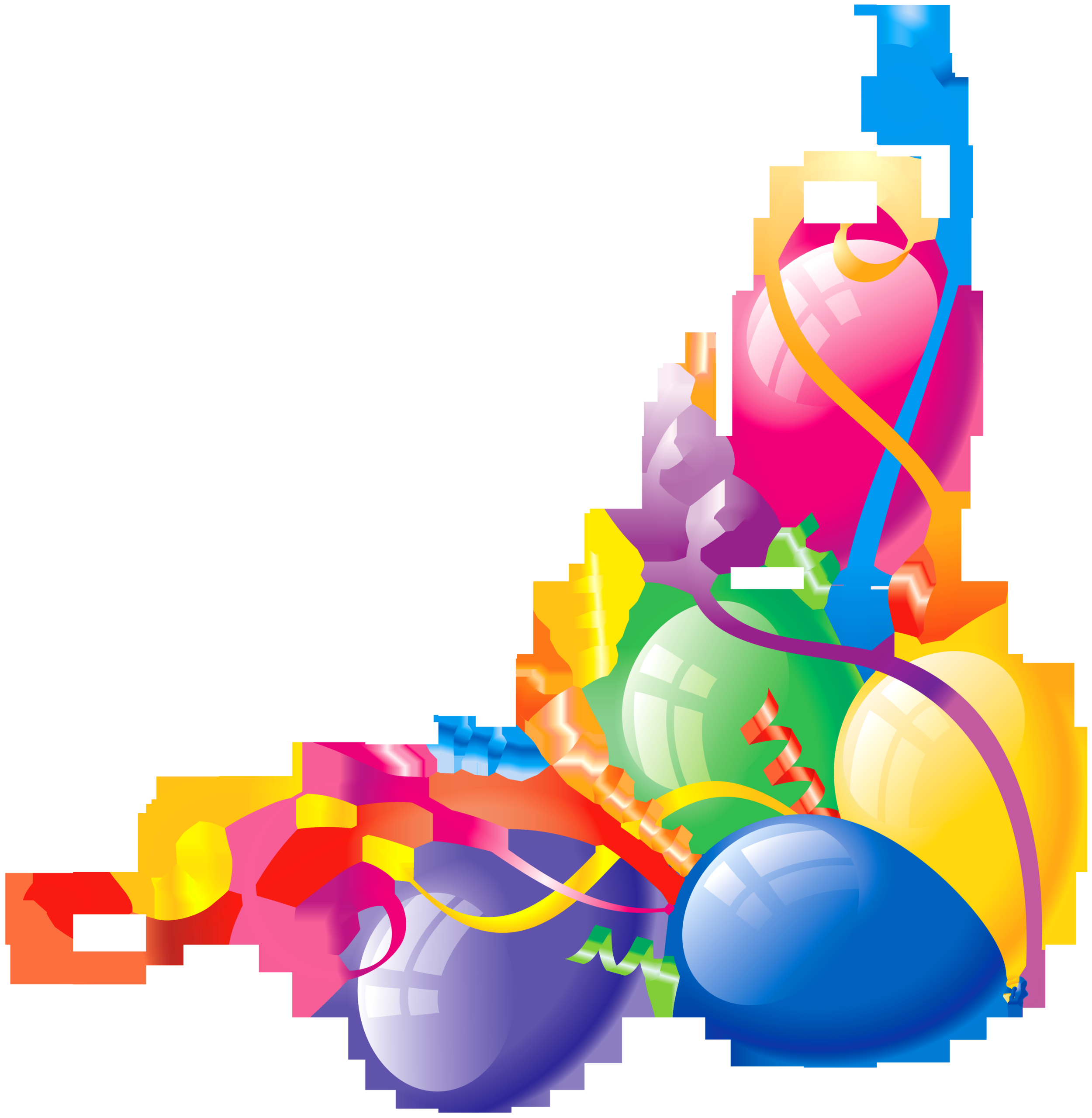 Blooming Balloon Decorations: 1-Click Downloads