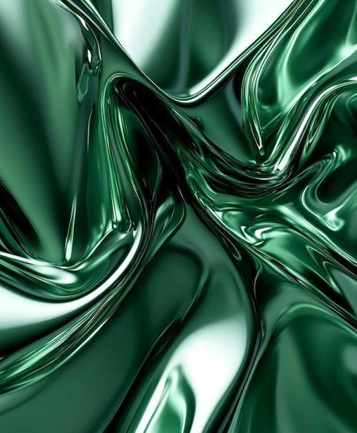 Ethereal Green Artwork in Black & White