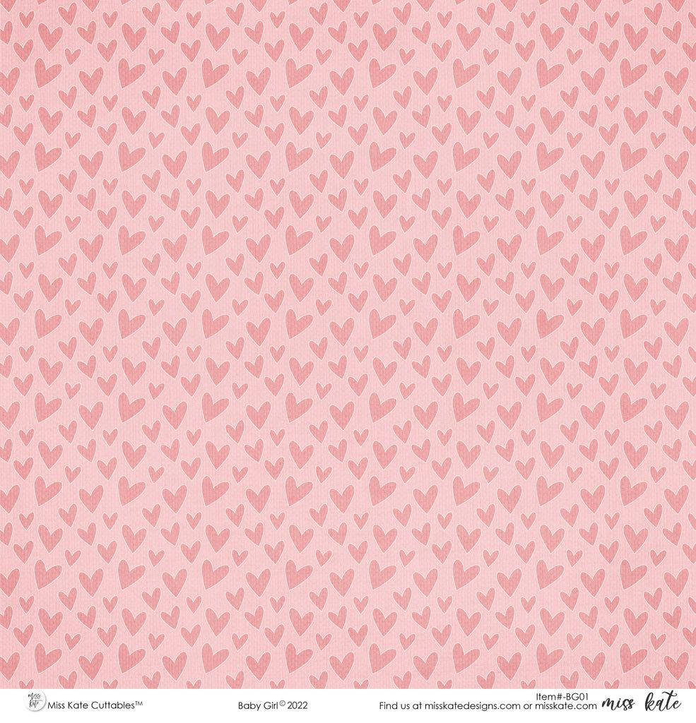 Adorable Baby Girl Digital Paper Pack