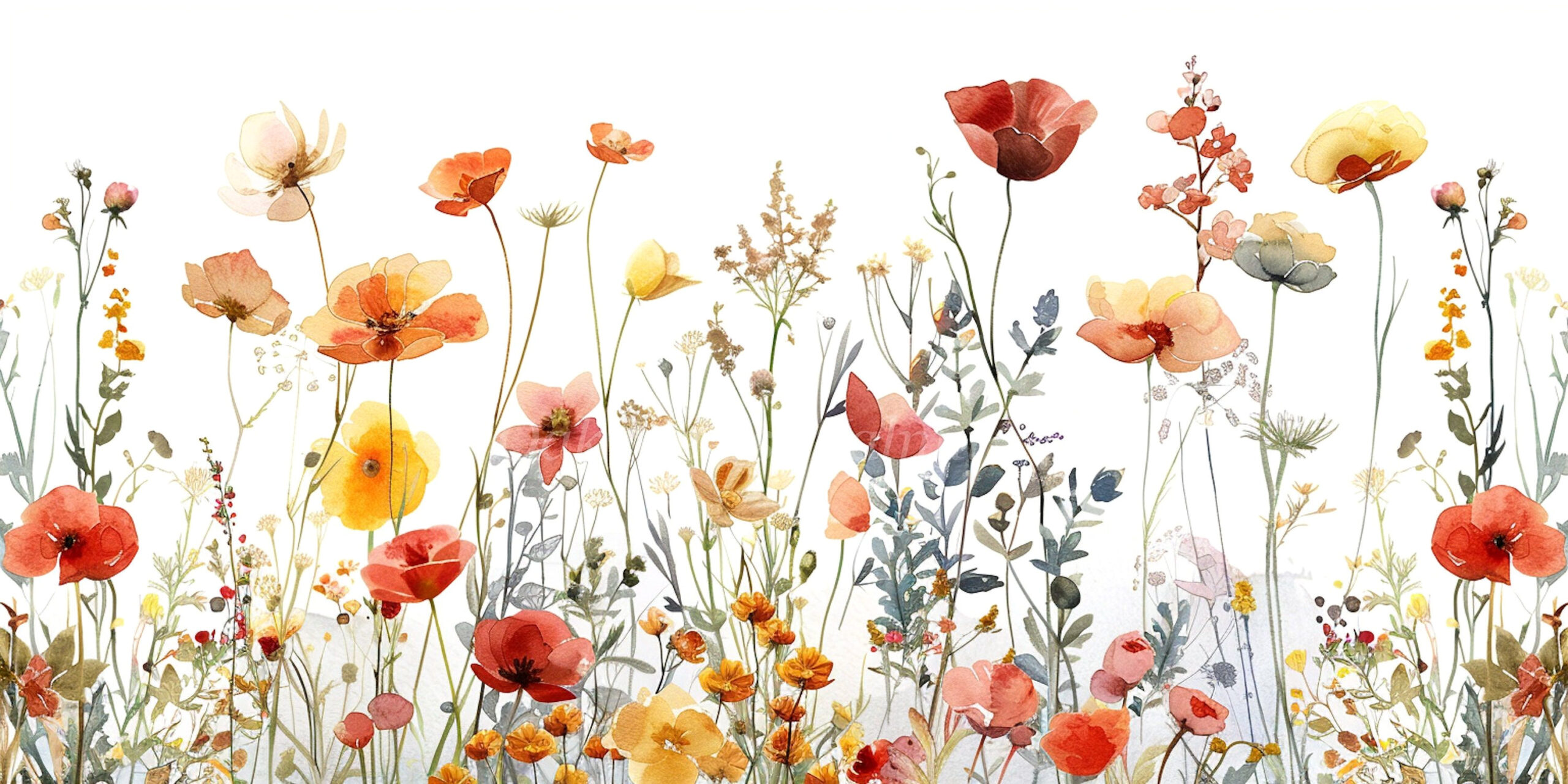 Dainty Wildflower Borders & Floral Invitation Graphics