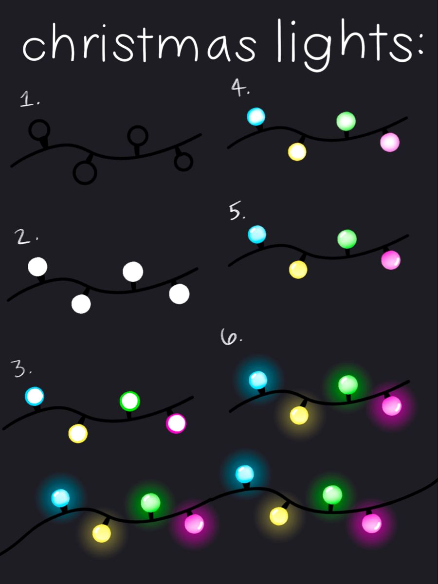 Sparkling Christmas Lights in 5 Easy Steps with Procreate