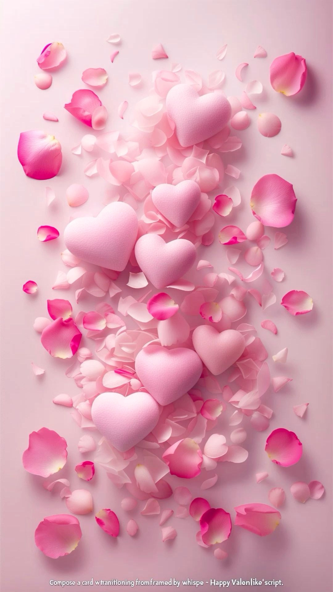 Sweet 3D Pink Heart Decor
