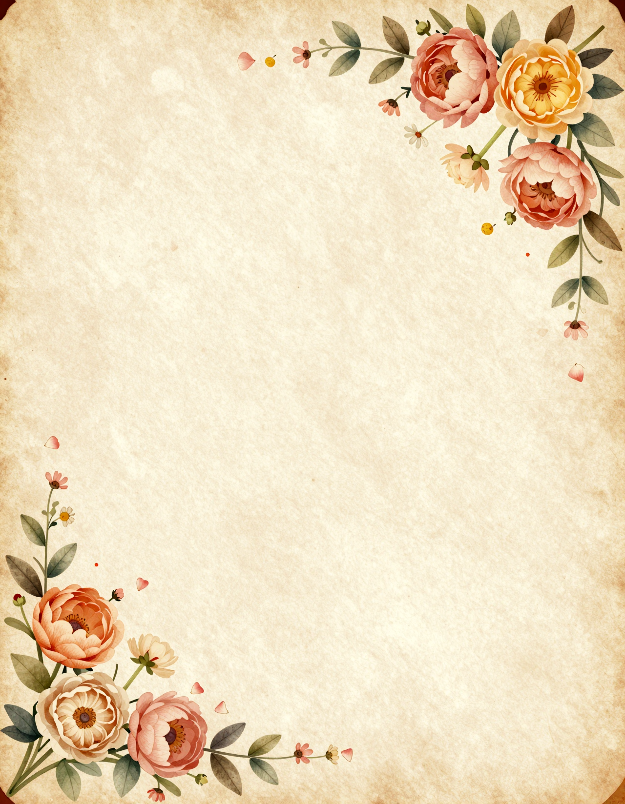 Dainty Vintage Wedding Invites with Peony Perfection