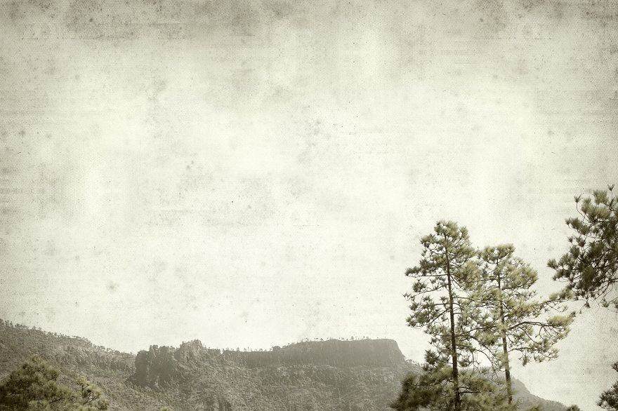 Desert Island Oasis: Gran Canaria Landscape on Textured Paper