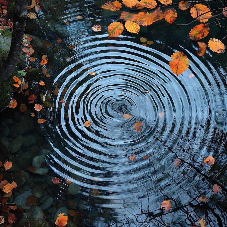 Autumn Pond Magic: Cozy Fall Reflection Prints