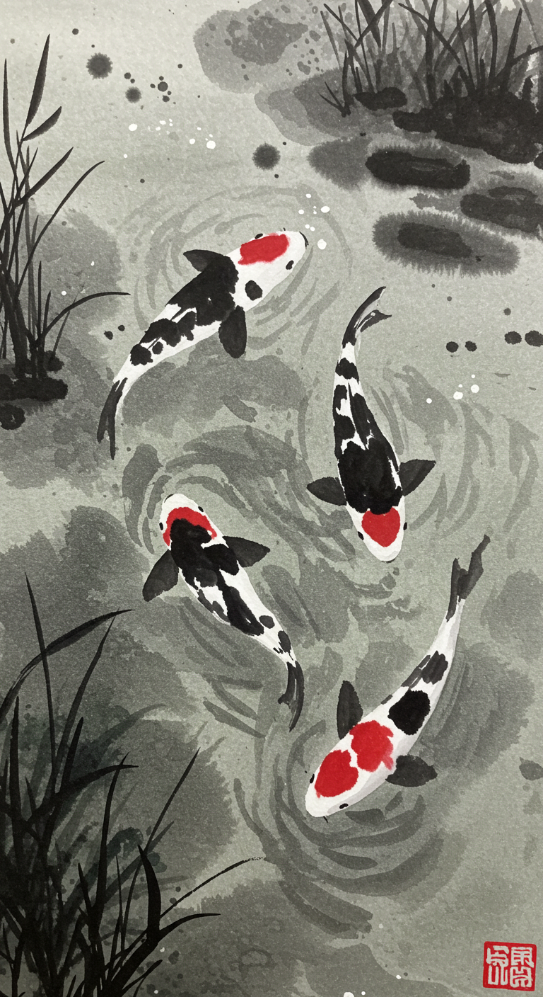 Traditional Japanese Ink Art Wallpapers