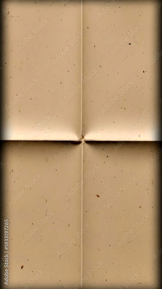Unfold the Secrets: Crinkled Tan Paper Close-up