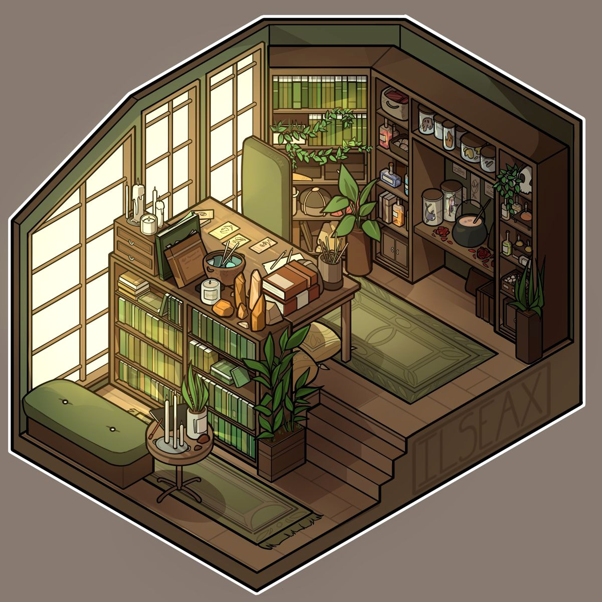 Mysterious Dark Oasis