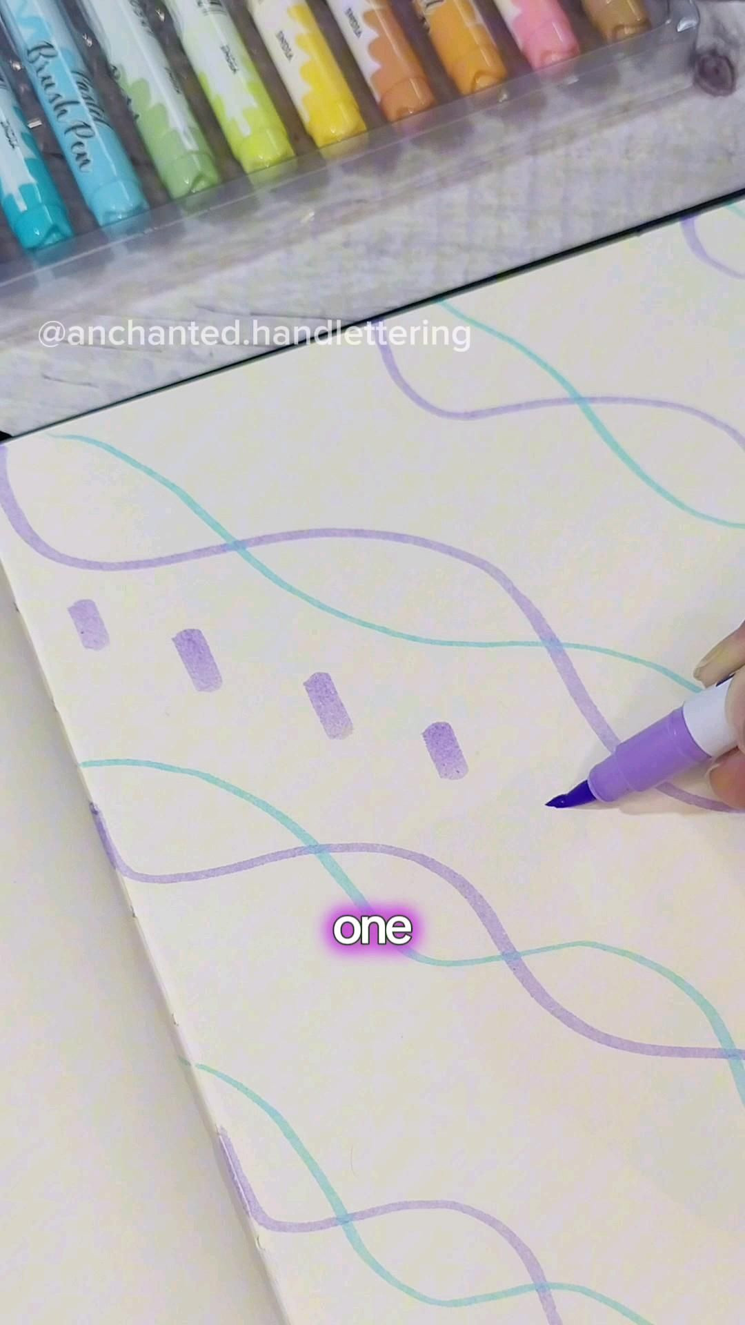 Beautiful Journal Pages with Calligraphy Backgrounds