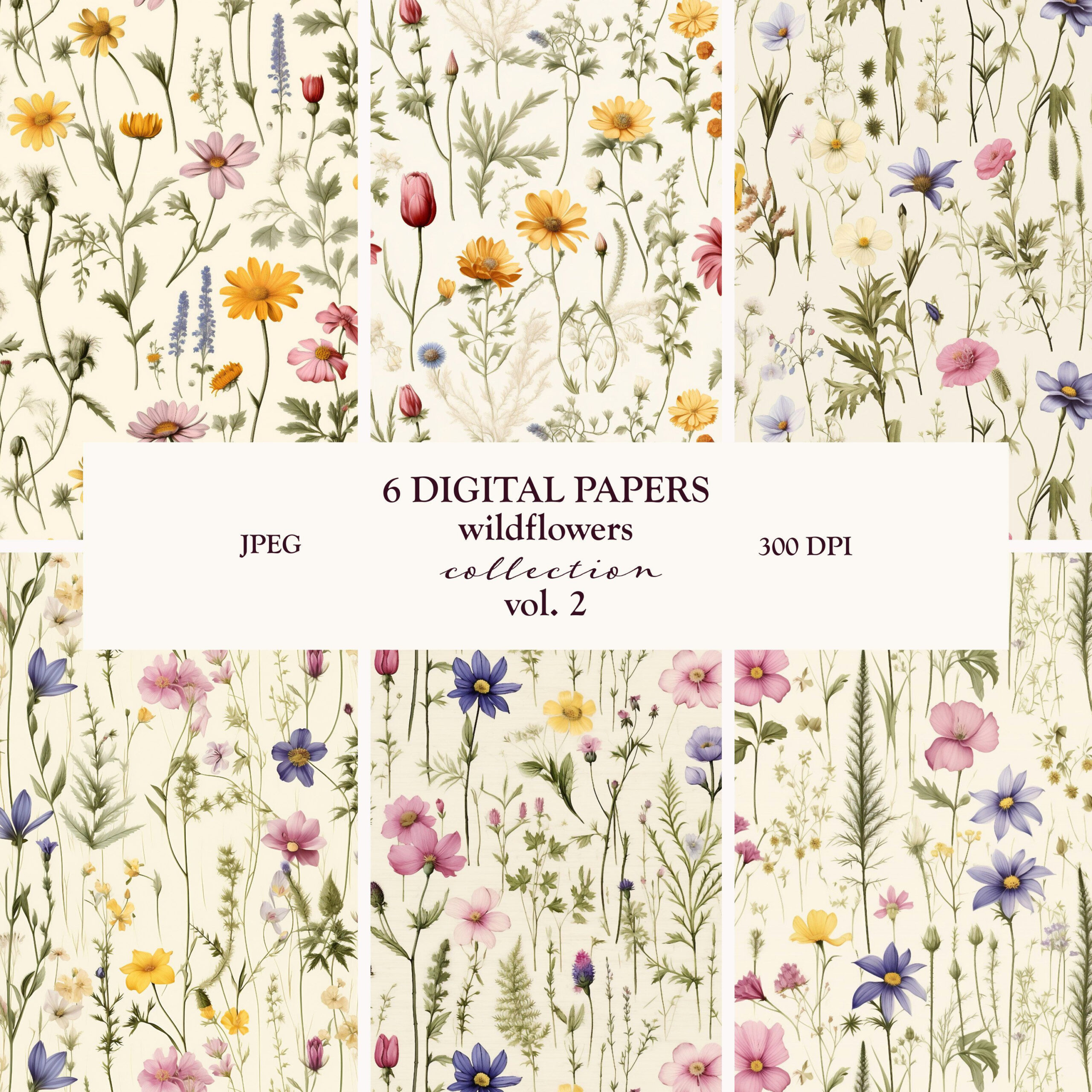 Seamless Wildflower Patterns for Instant Garden Vibes