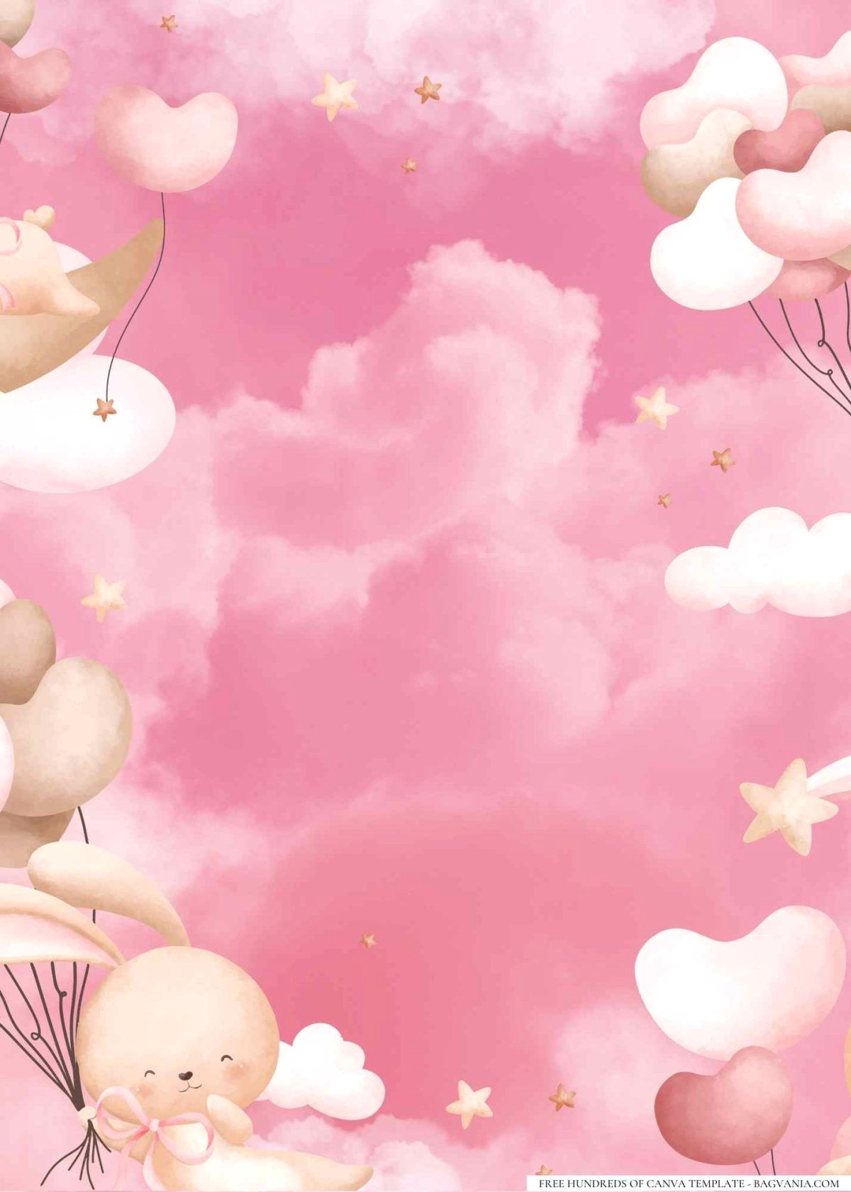 Dreamy Baby Showers Begin: 20+ Free Cloud Theme Invites
