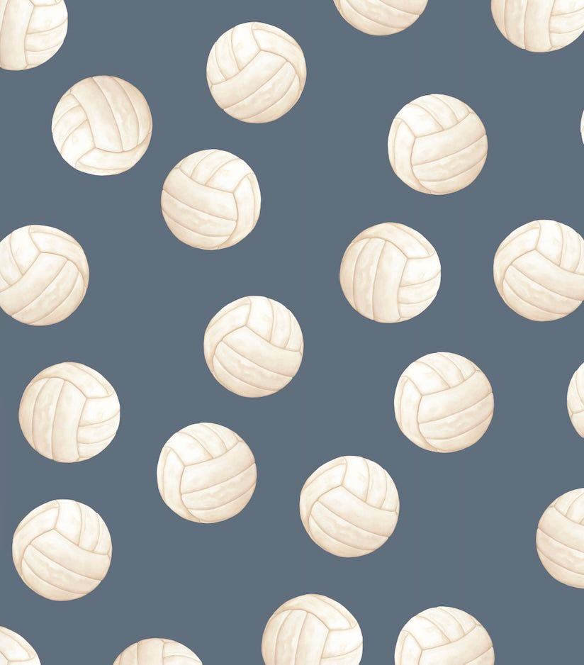 Light Blue Volleyball Wall Decor — 1×1 Foot