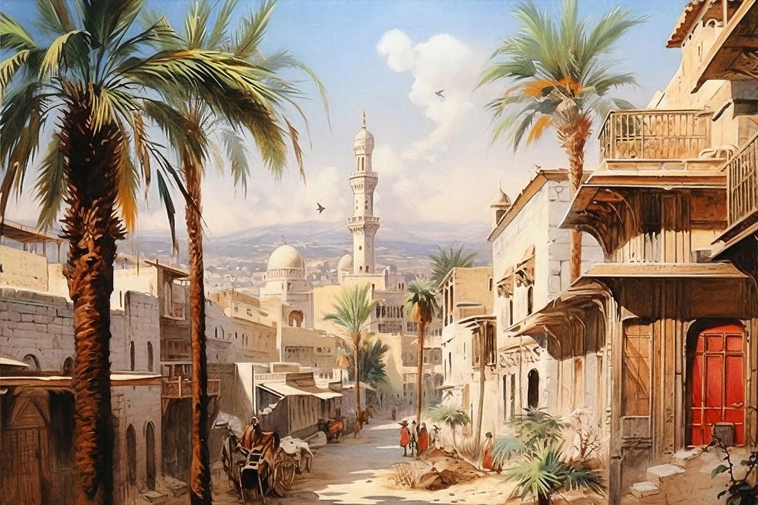 Paint Stunning Watercolor Scenes of Ancient Egyptian Streets