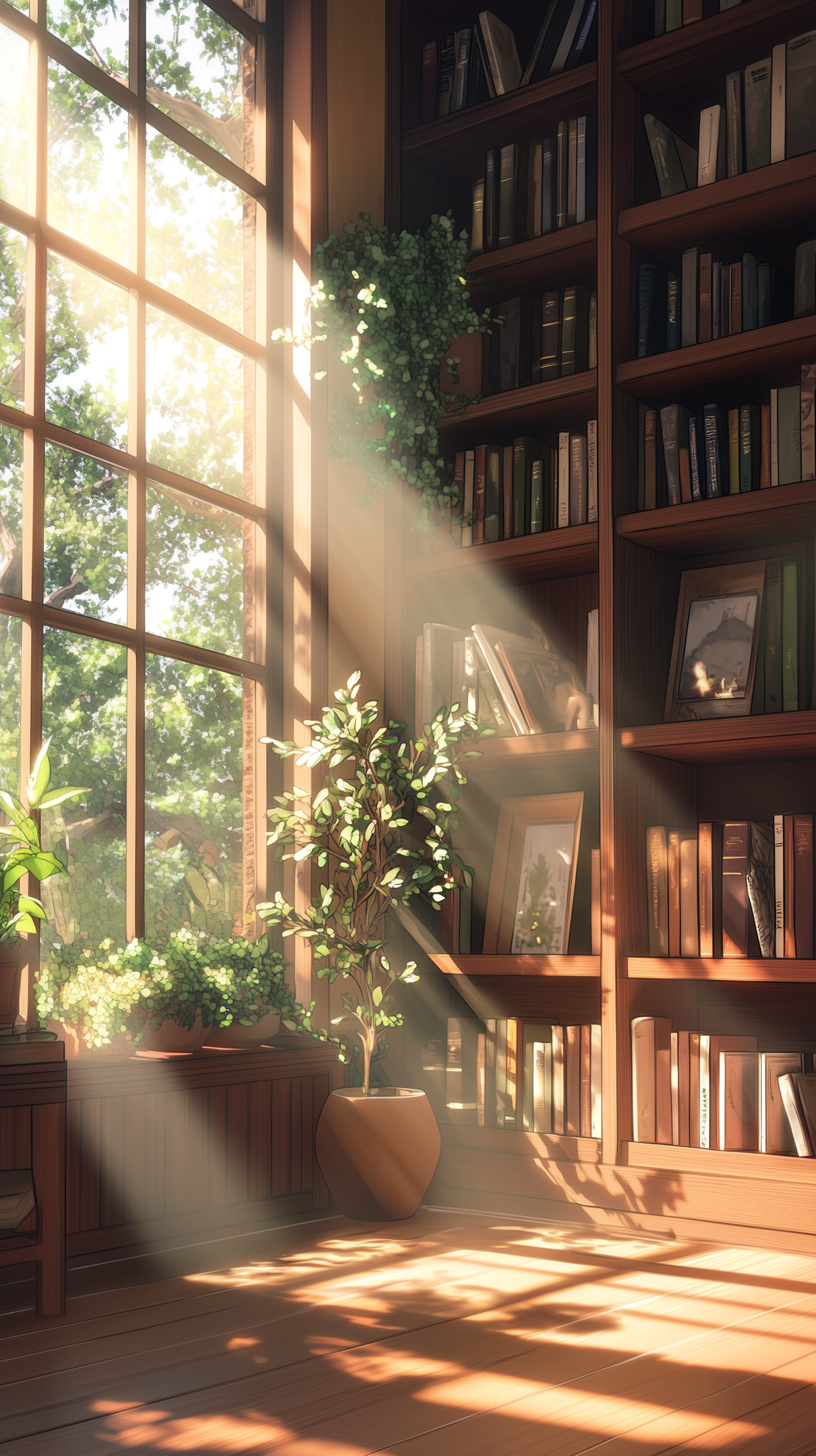 Brighten Up Your Bookshelf with a Sunlit Library