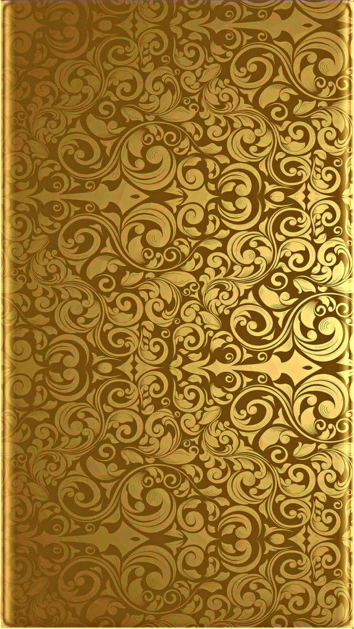 Golden Patterns Wallpaper