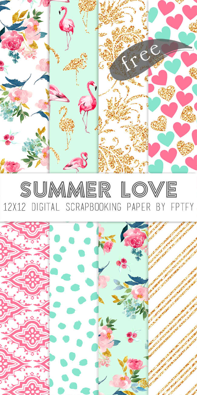 Summer Love Digital Scrapbooking Essentials