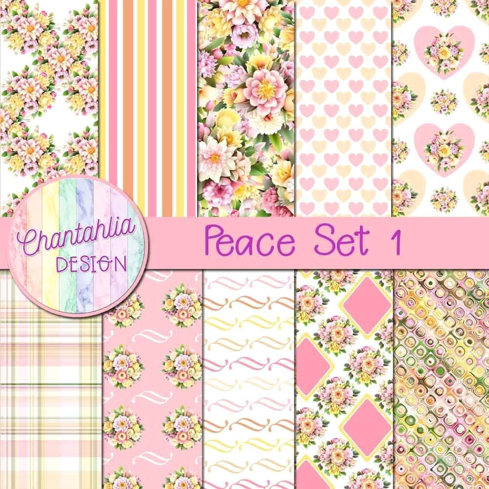 Peaceful Digital Paper Freebies