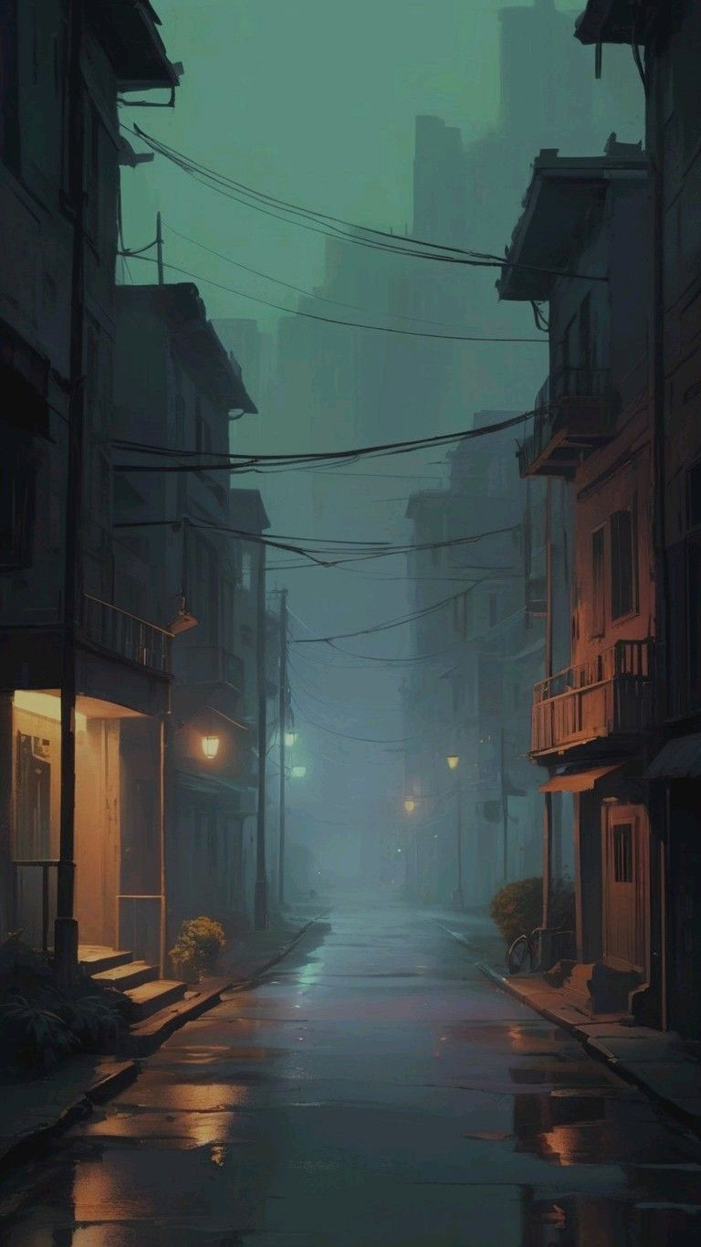 Shadows Awaken at Dawn: A Cinematic Street Scene