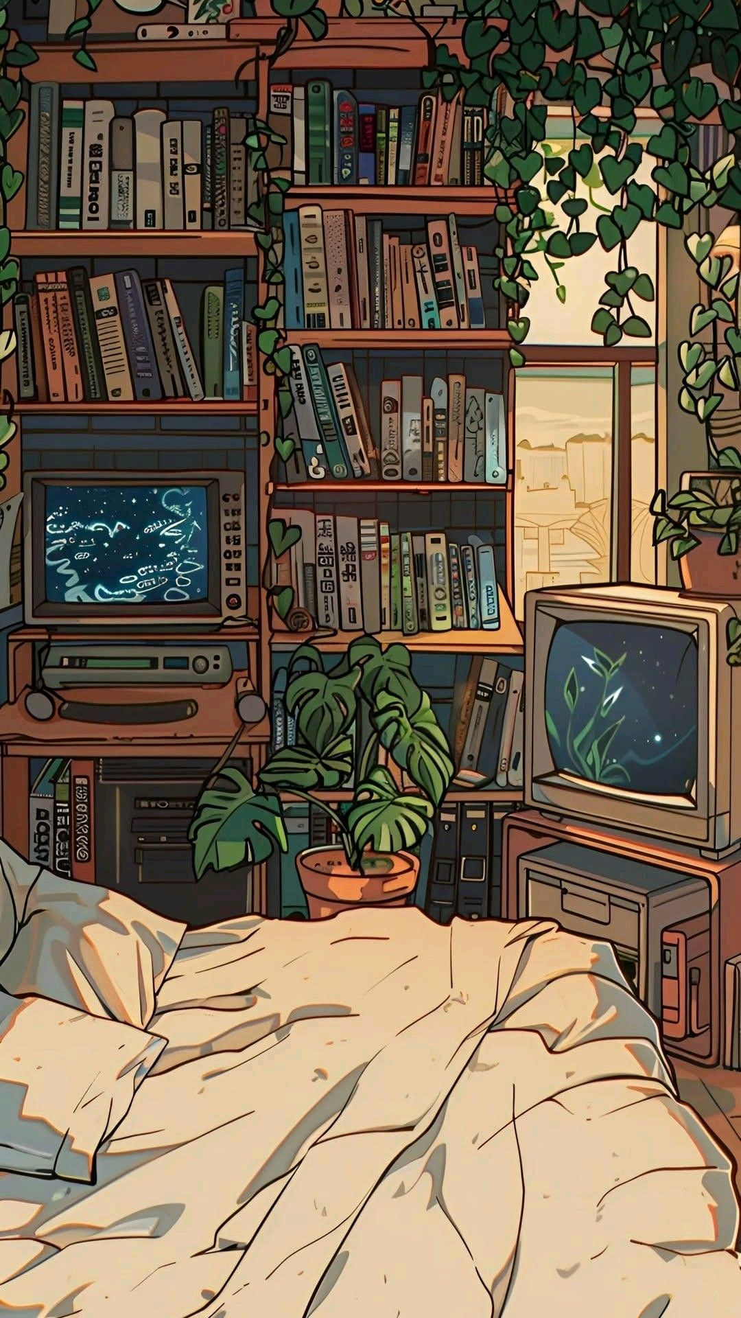 90s Throwback Bedroom Decor: Mind-Blowing AI Wallpapers