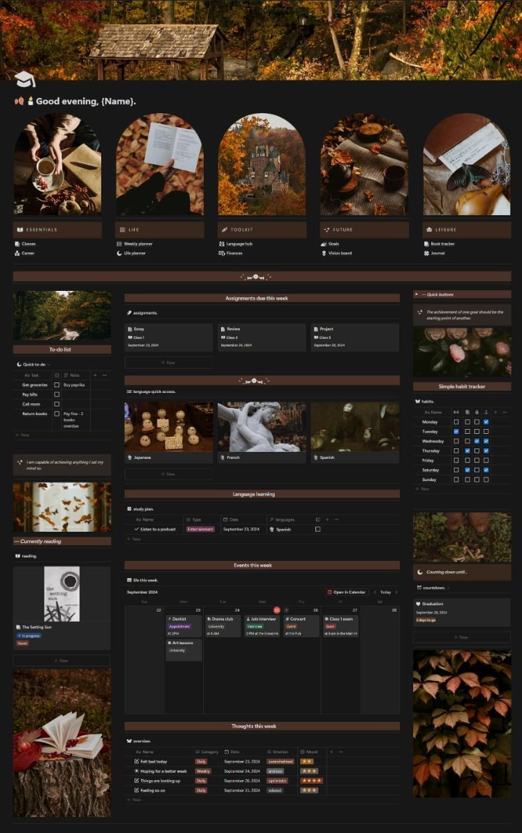 Embracing Minimalism: Autumn Digital Planner for a Seamless Season