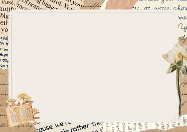 Vintage Brown Cream Scrapbook Border