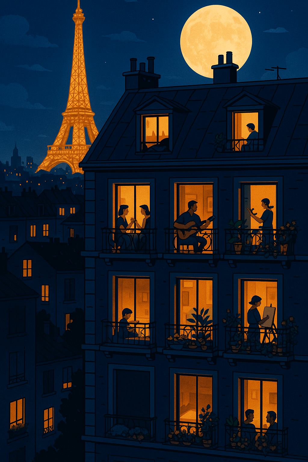 Love Basks Under Paris’ Midnight Windows