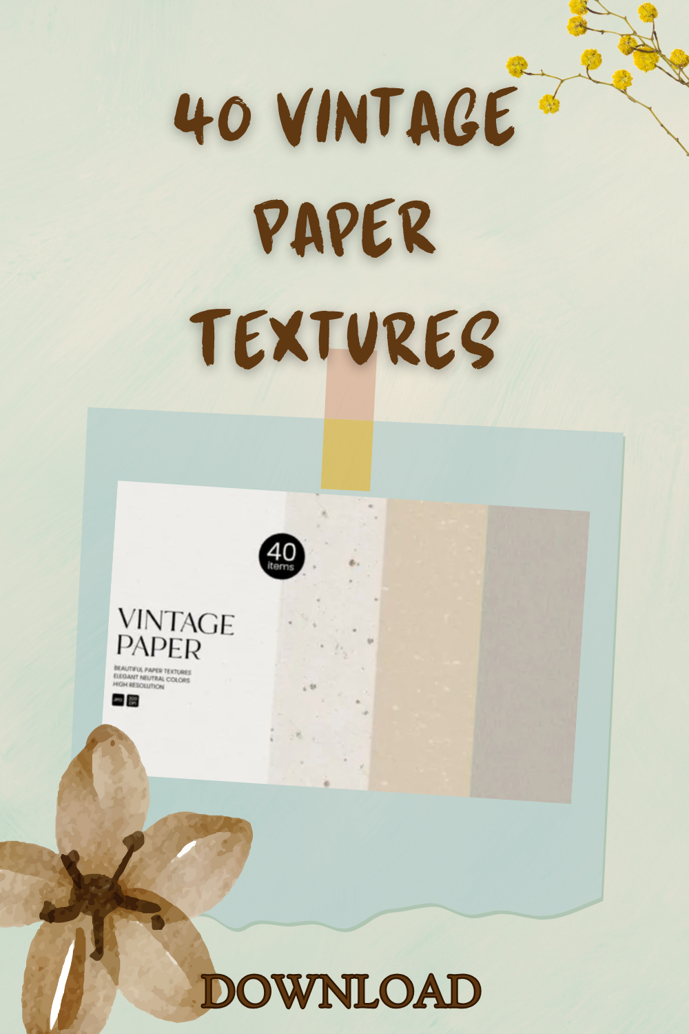 Add Timeless Charm to Your Creations with 40 Vintage Paper Textures