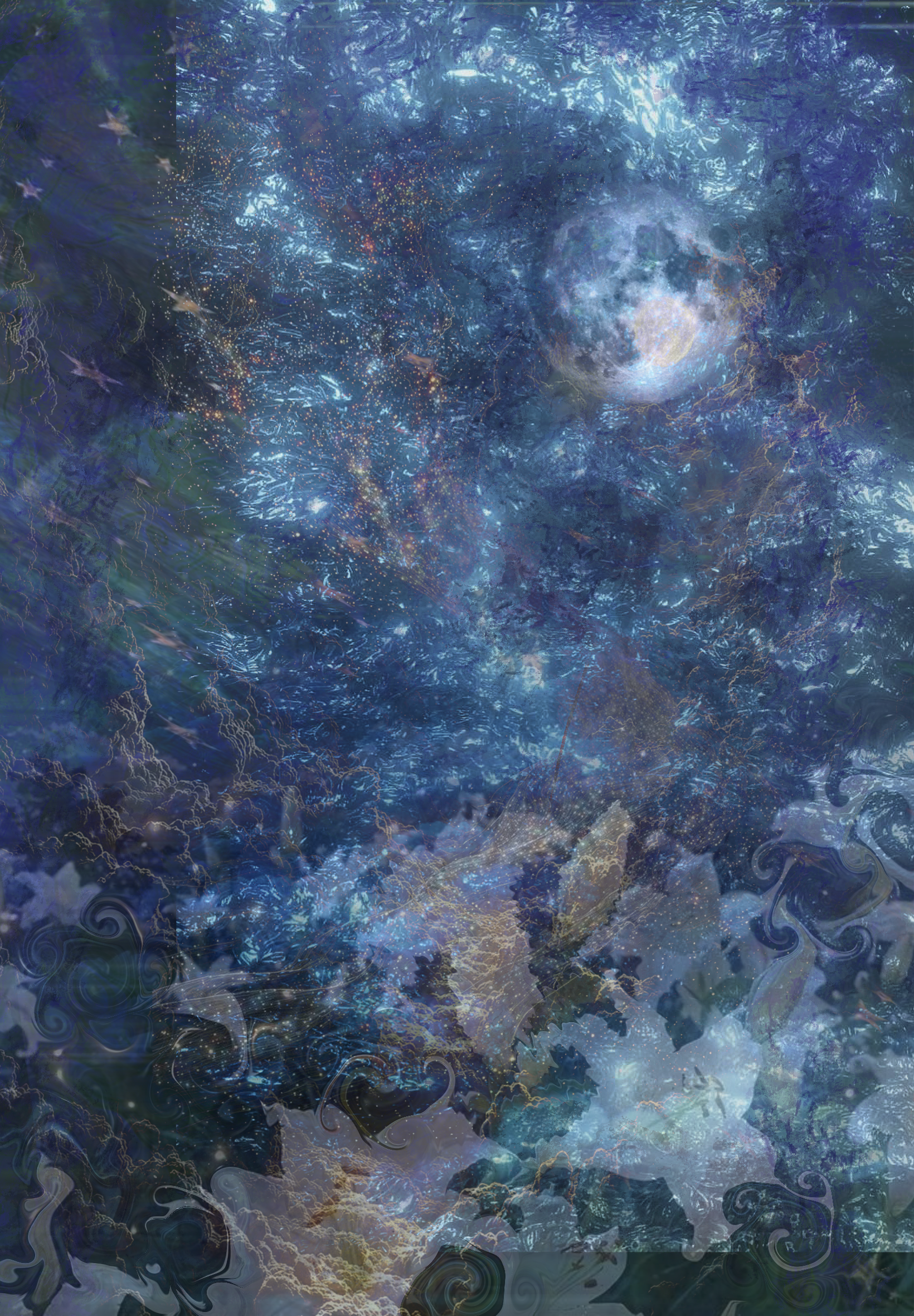 Vibrant Blue Art Pieces