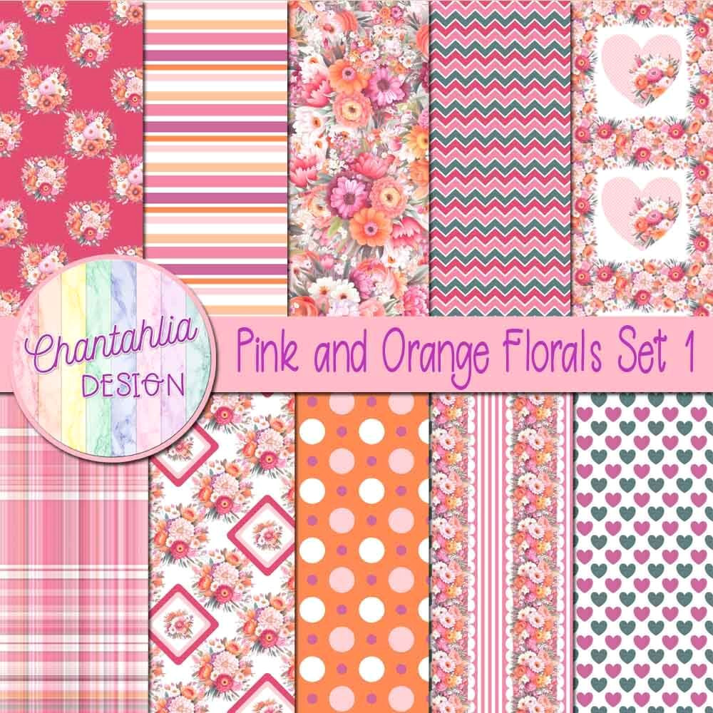 Vibrant Floral Patterns Digitally Download