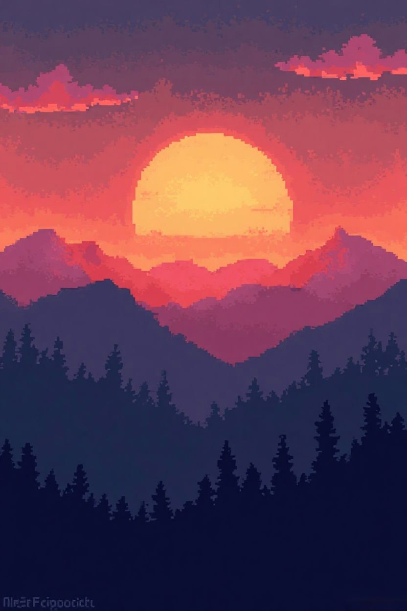 90s Nostalgia in a Sunset Scene | Retro Gaming Room Decor